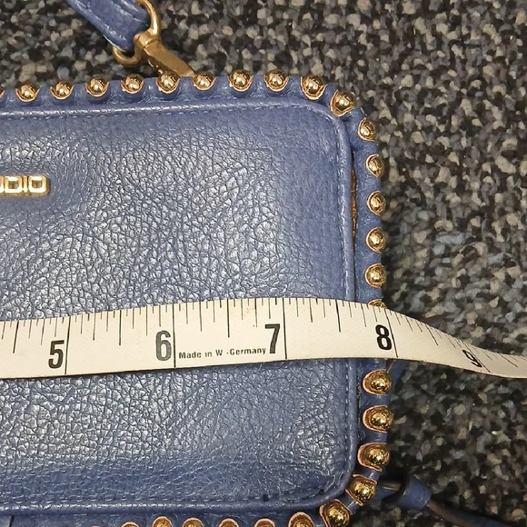 Max Studio Periwinkle Studded Clutch - Picture 9 of 11